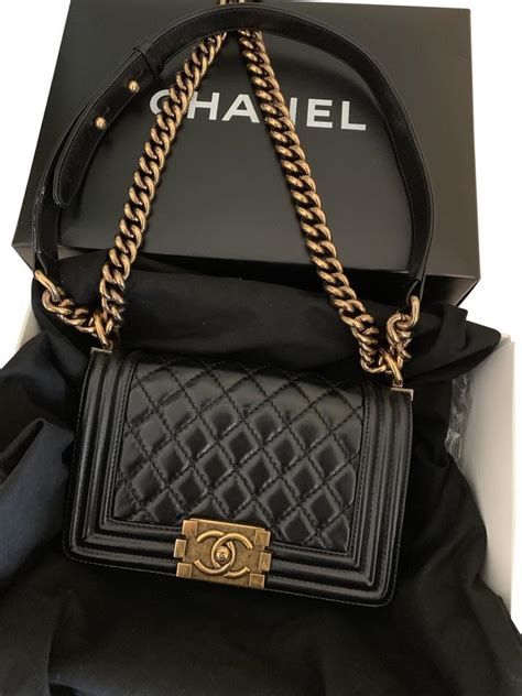 chanel boy mini black|chanel leboy medium.